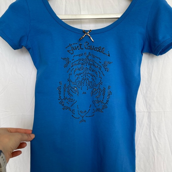 Just cavalli top rhinestone tiger face size small - Picture 5 of 6